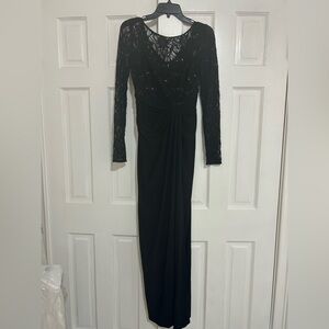 Ralph Lauren Black Long Sleeve Lace Dress
